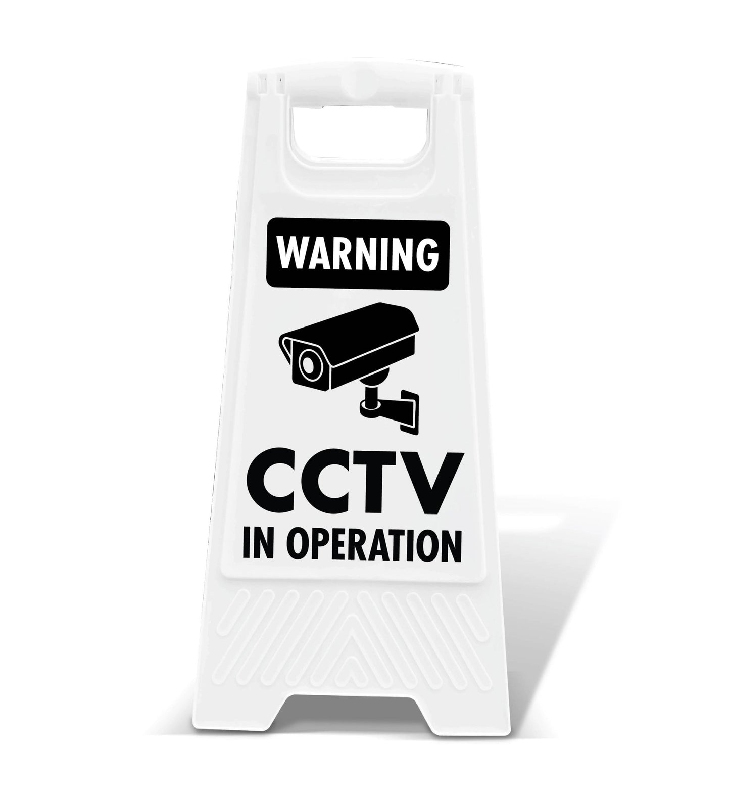 White A - Frame - Warning CCTV In Operation - New Signs