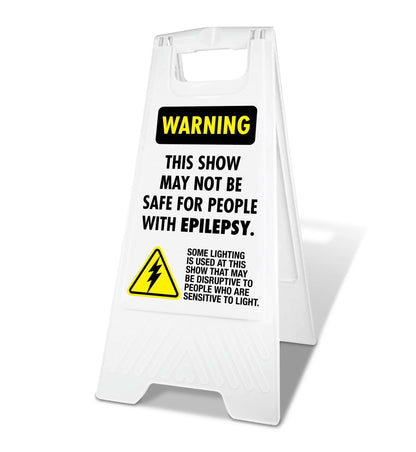 White A - Frame - Warning This Show May Not Be Safe For People With Epilepsy - New Signs