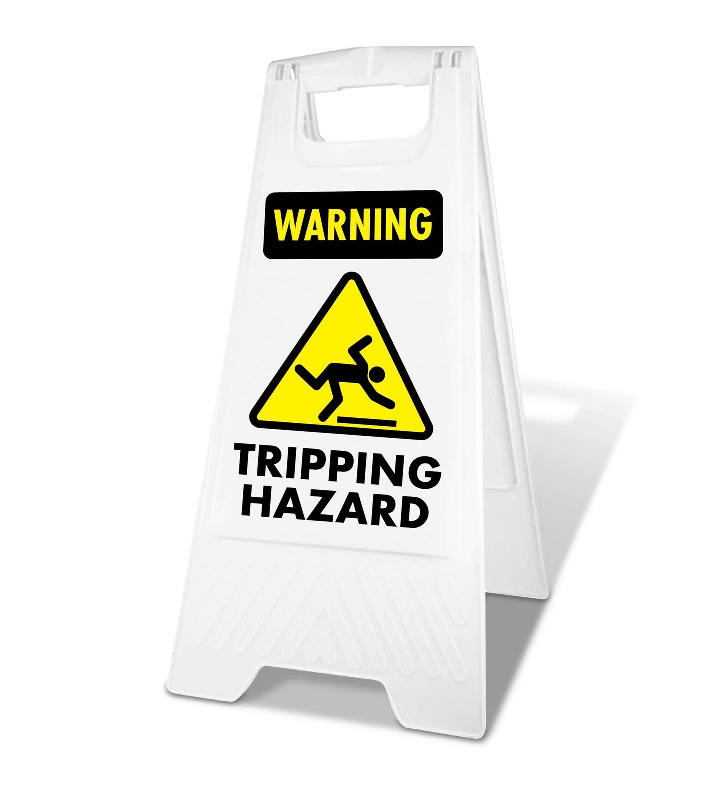 White A - Frame - Warning Tripping Hazard - New Signs