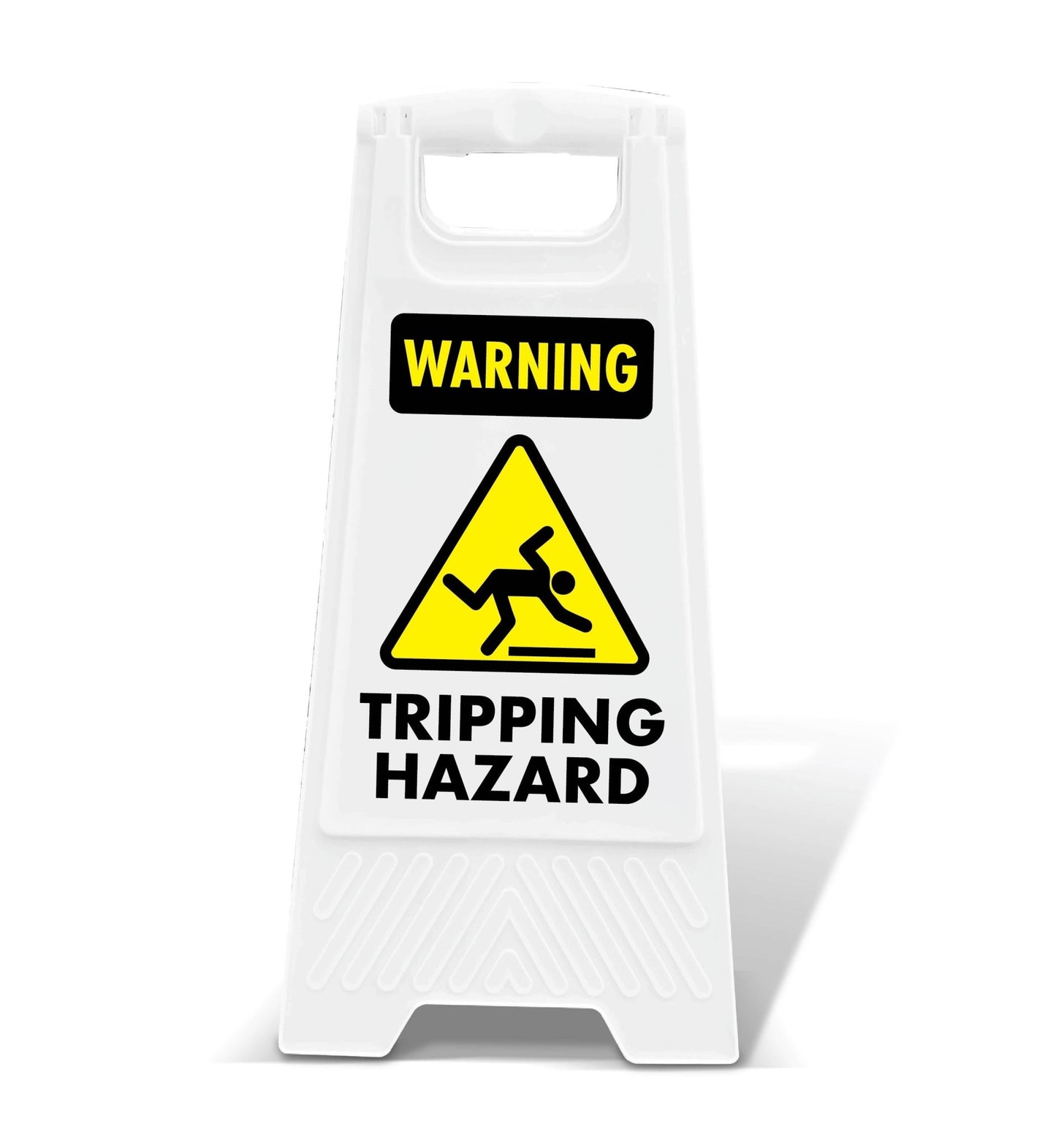 White A - Frame - Warning Tripping Hazard - New Signs
