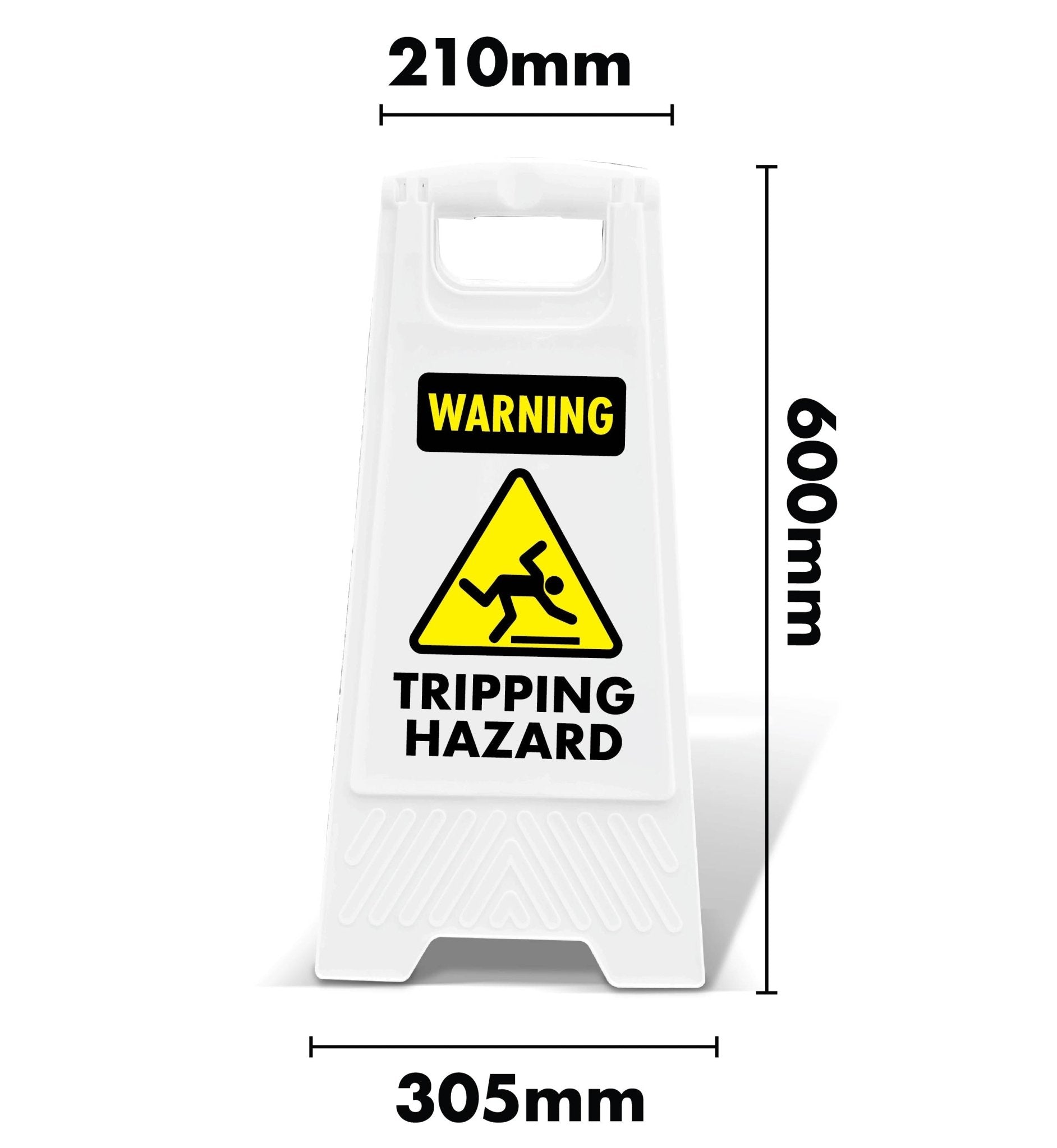 White A - Frame - Warning Tripping Hazard - New Signs