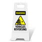 White A - Frame - Warning Vehicles Reversing - New Signs