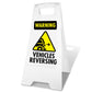 White A - Frame - Warning Vehicles Reversing - New Signs
