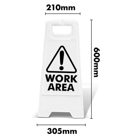 White A - Frame - Work Area - New Signs