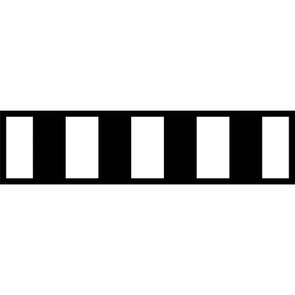 White Black Bold Stripes Multi Message Traffic Sign - New Signs