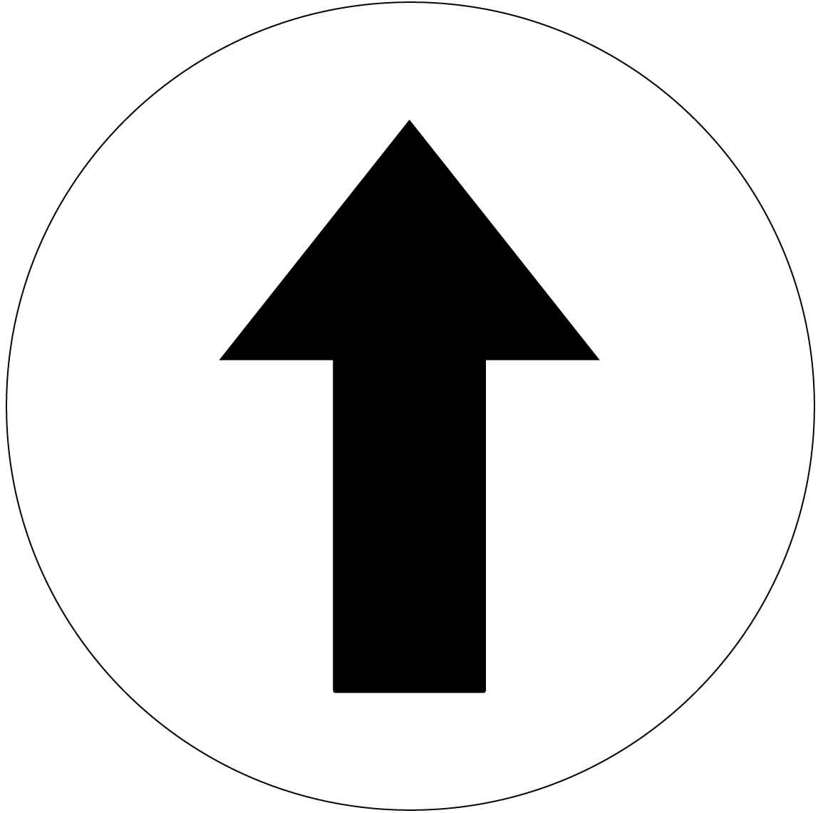 White & Black Directional Arrow Floor Sticker - Anti Slip - New Signs