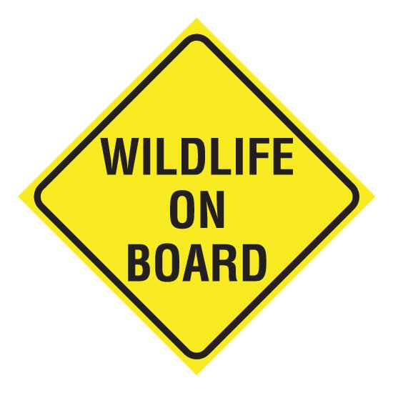 Wildlife On Board Vehicle Sticker - New Signs