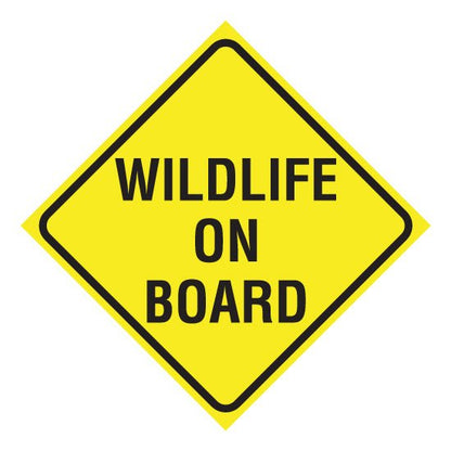 Wildlife On Board Vehicle Sticker - New Signs