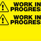 Work In Progress - Landscape Corflute Toblerone Signs - New Signs
