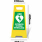 Yellow A - Frame - Automated External Defibrillator - New Signs