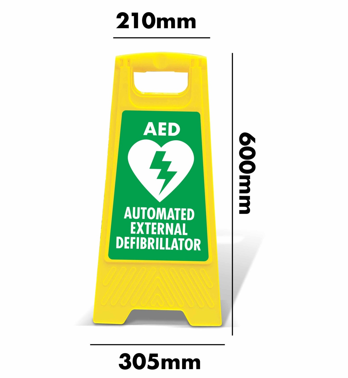 Yellow A - Frame - Automated External Defibrillator - New Signs