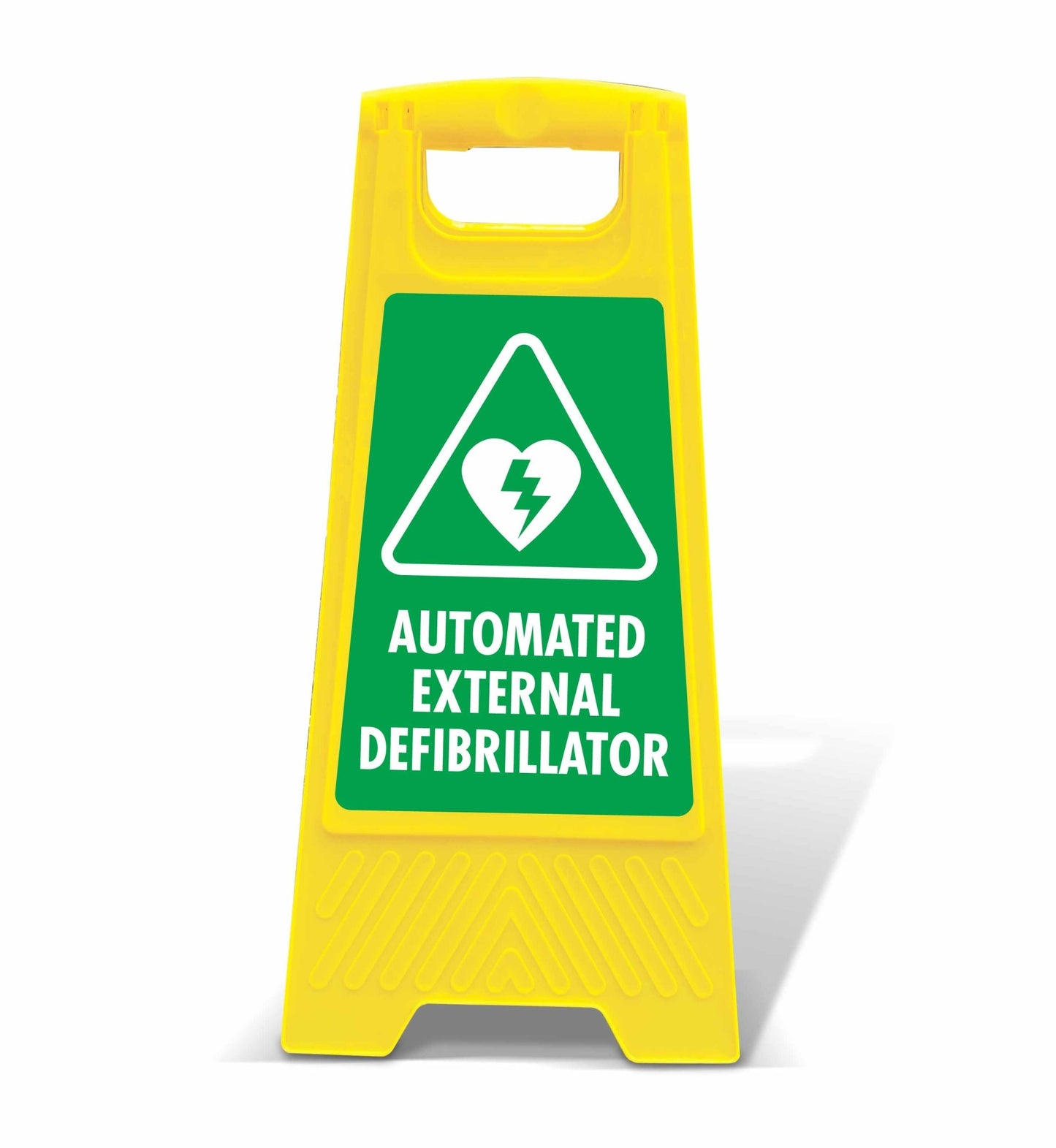 Yellow A - Frame - Automated External Defibrillator Triangle - New Signs