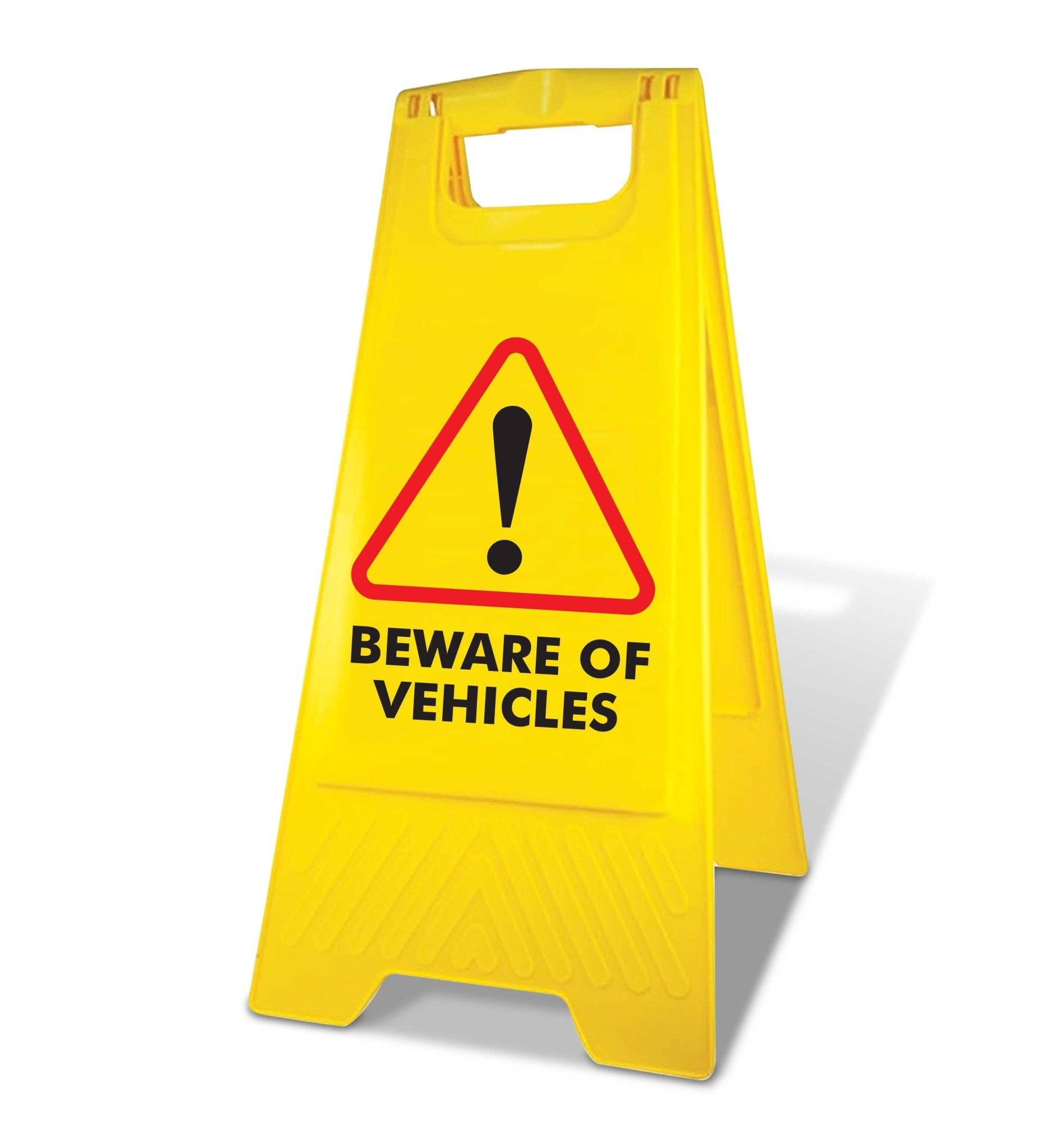Yellow A - Frame - Beware Of Vehicles - New Signs