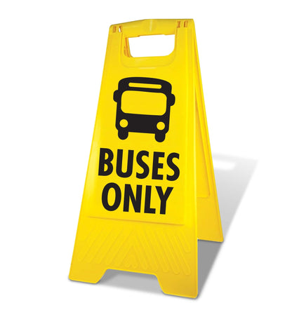 Yellow A - Frame - Buses Only - New Signs