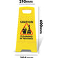 Yellow A - Frame - Caution Cleaning In Progress - New Signs