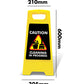Yellow A - Frame - Caution Cleaning In Progress Black - New Signs