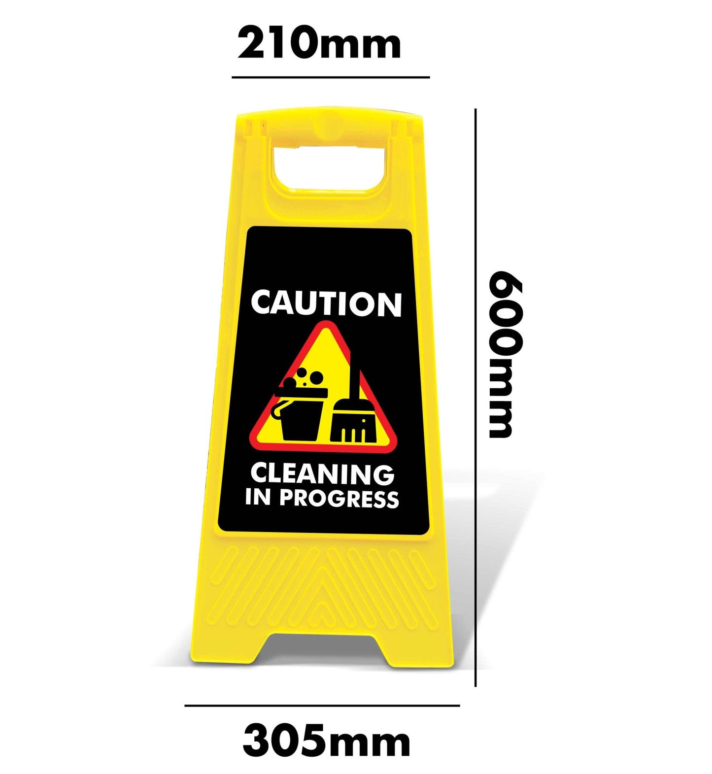 Yellow A - Frame - Caution Cleaning In Progress Black - New Signs