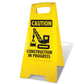 Yellow A - Frame - Caution Construction In Progress - New Signs