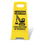 Yellow A - Frame - Caution Construction In Progress - New Signs