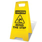 Yellow A - Frame - Caution Mind The Step - New Signs