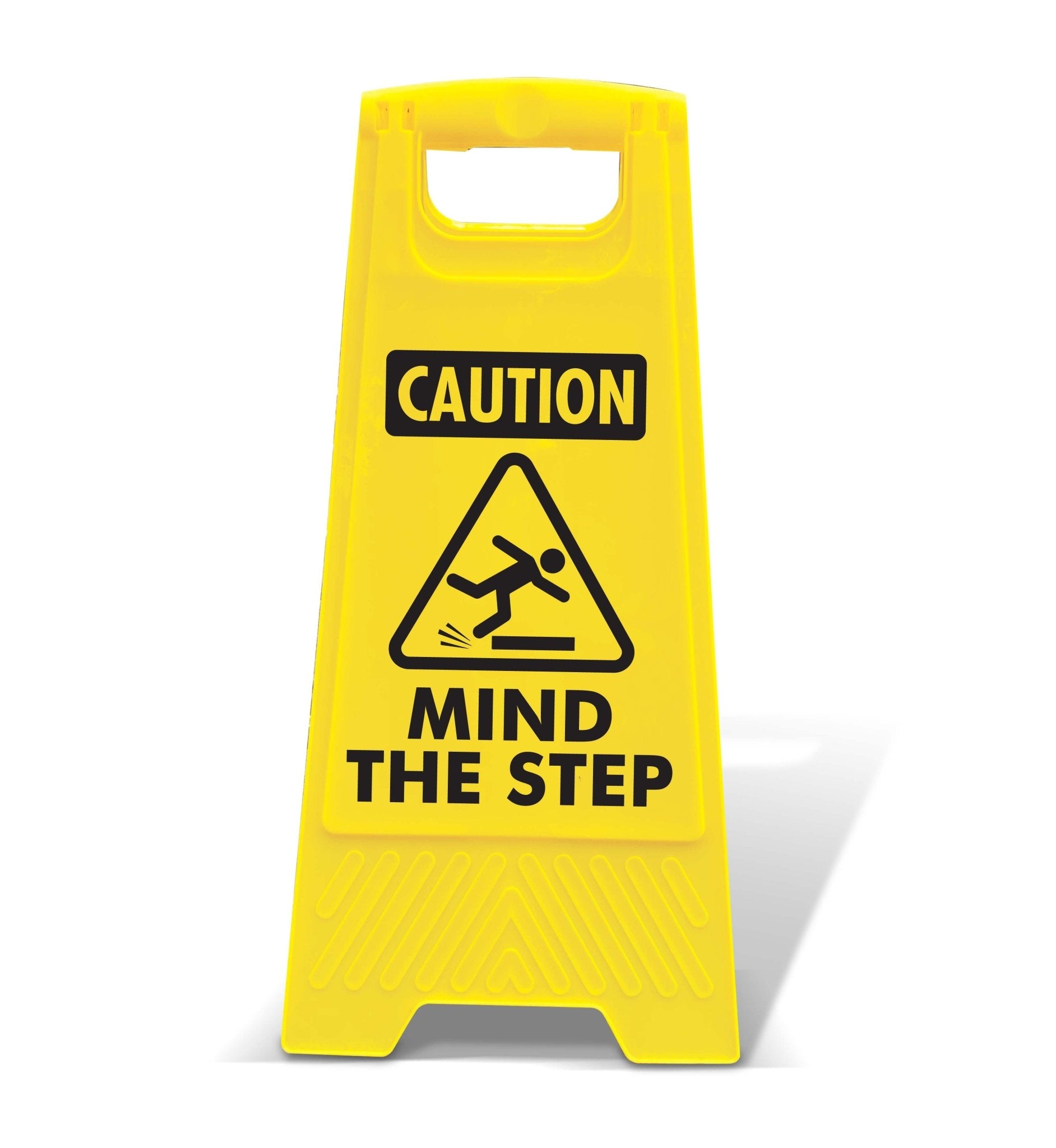 Yellow A - Frame - Caution Mind The Step - New Signs
