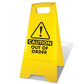 Yellow A - Frame - Caution Out Of Order - New Signs