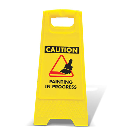 Yellow A - Frame - Caution Painting In Progress - New Signs