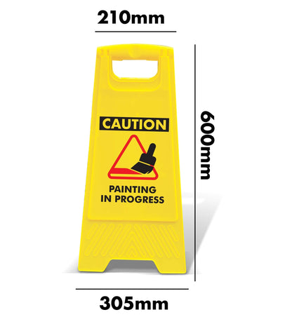 Yellow A - Frame - Caution Painting In Progress - New Signs