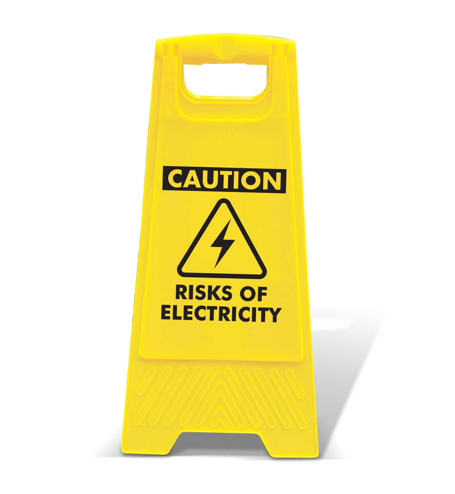 Yellow A - Frame - Caution Risk Of Electricity - New Signs