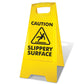 Yellow A - Frame - Caution Slippery Surface - New Signs