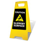 Yellow A - Frame - Caution Slippery Surface Black - New Signs