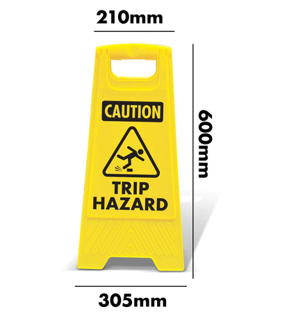 Yellow A - Frame - Caution Trip Hazard - New Signs