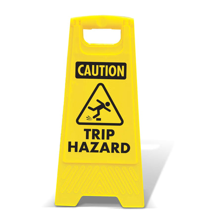 Yellow A - Frame - Caution Trip Hazard - New Signs