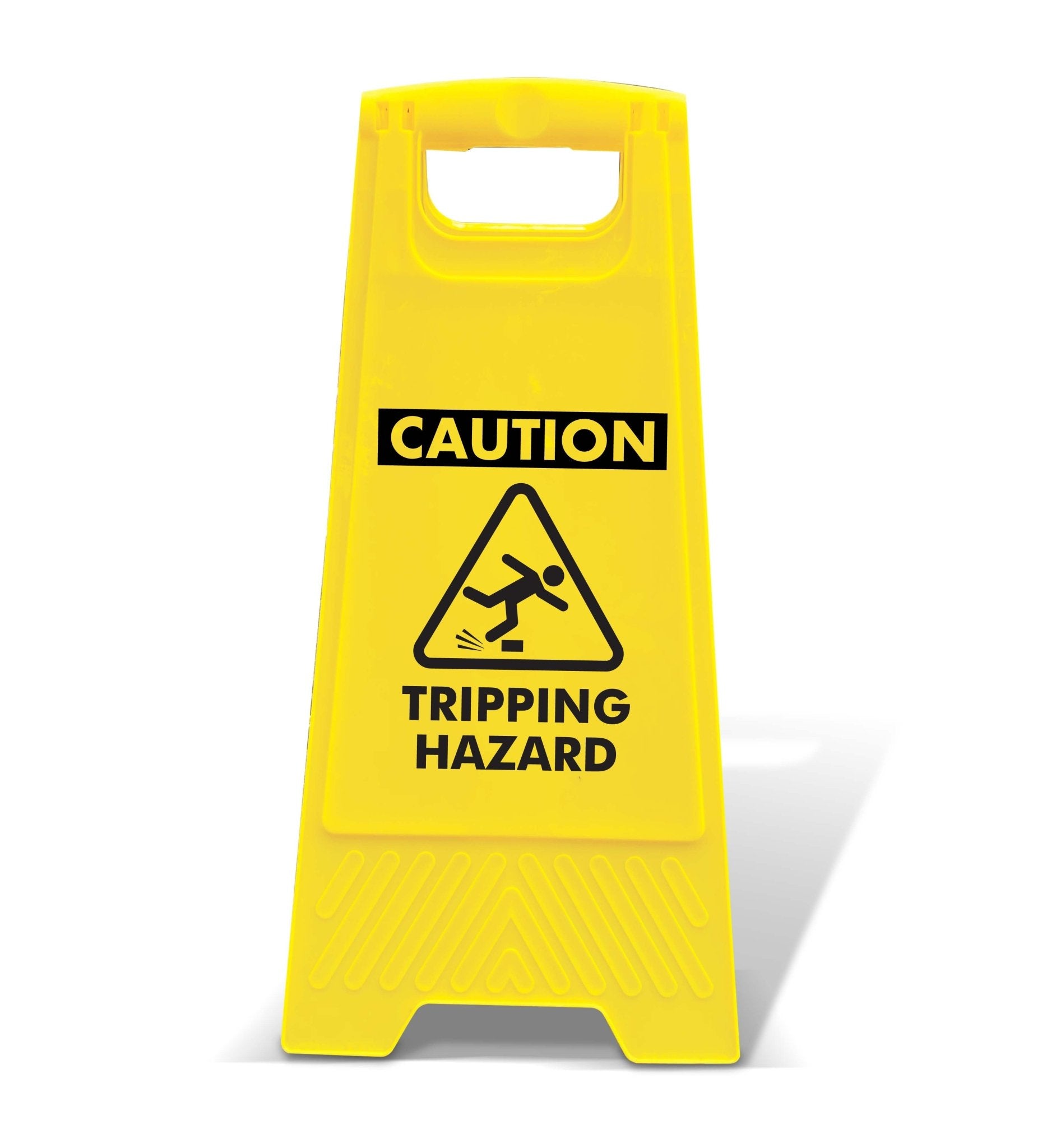 Yellow A - Frame - Caution Tripping Hazard - New Signs
