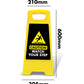 Yellow A - Frame - Caution Watch Your Step Black - New Signs