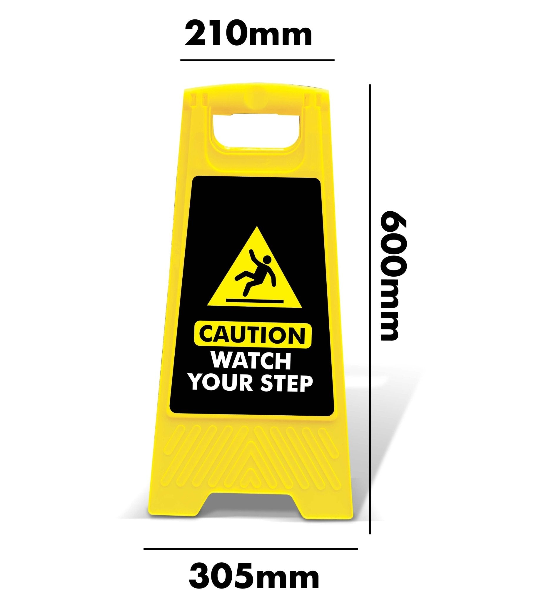 Yellow A - Frame - Caution Watch Your Step Black - New Signs