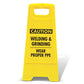 Yellow A - Frame - Caution Welding & Grinding - New Signs