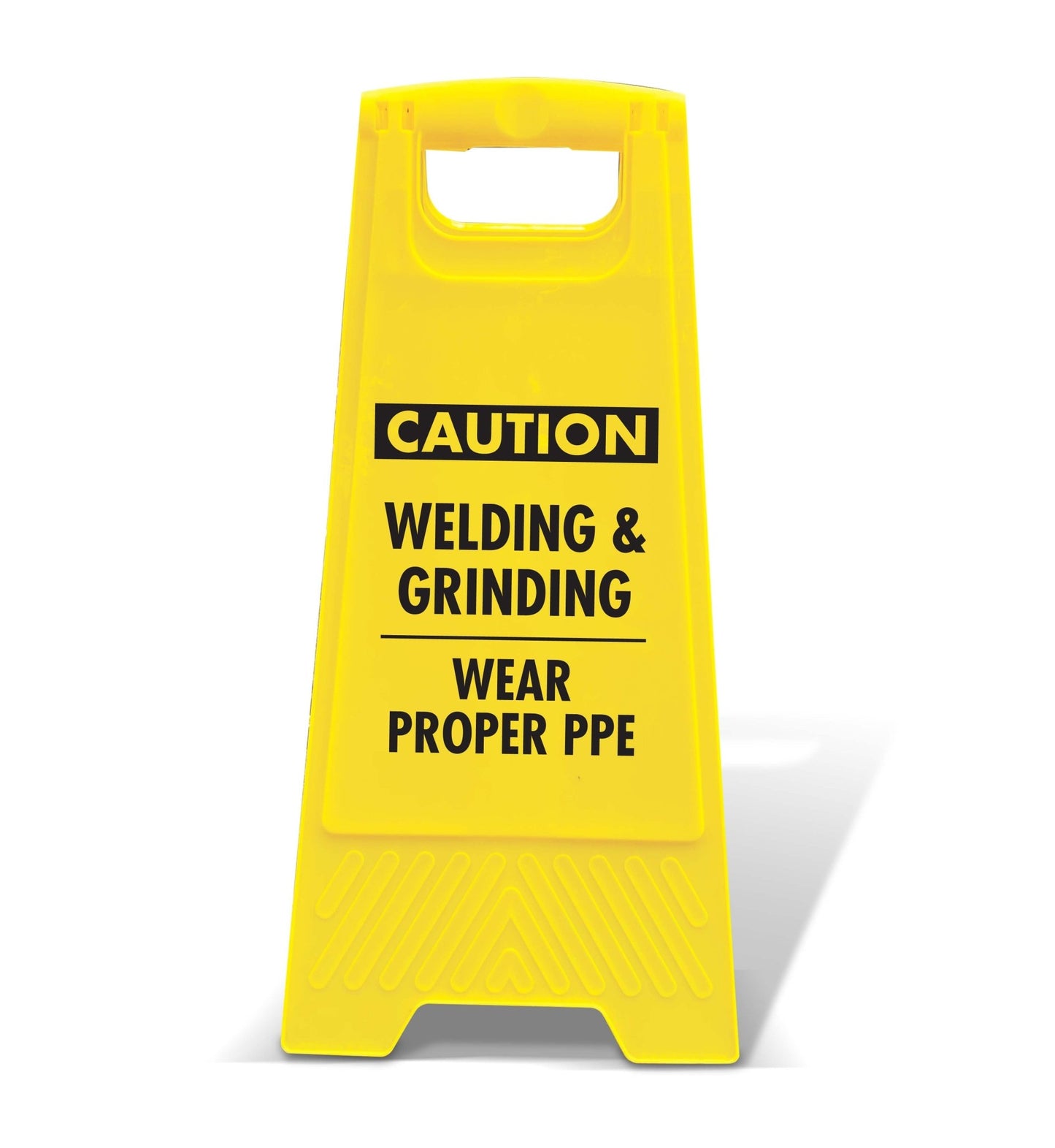 Yellow A - Frame - Caution Welding & Grinding - New Signs