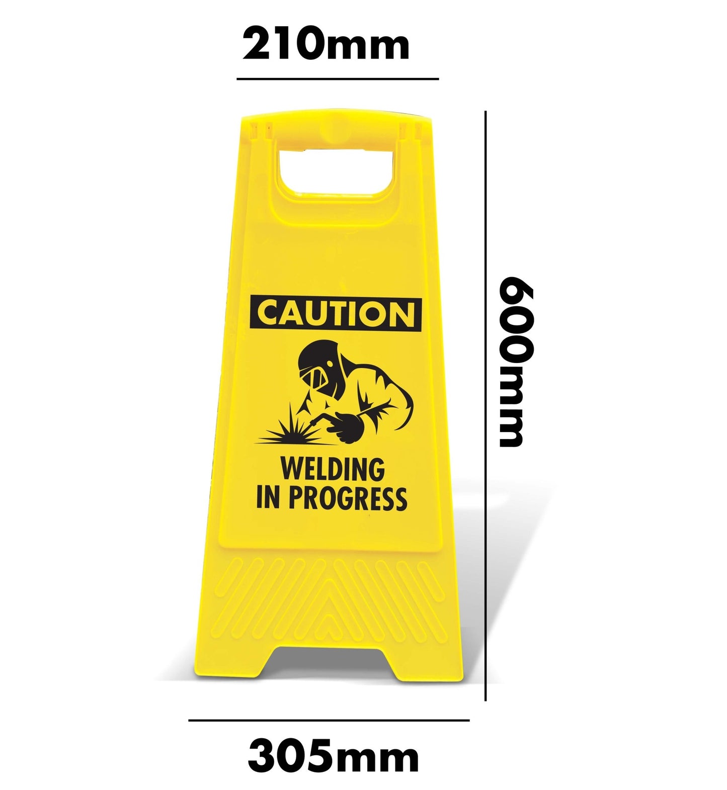 Yellow A - Frame - Caution Welding In Progress - New Signs