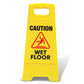Yellow A - Frame - Caution Wet Floor - New Signs
