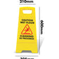 Yellow A - Frame - Caution Wet Floor - Cleaning In Progress - New Signs