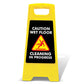 Yellow A - Frame - Caution Wet Floor - Cleaning In Progress Black - New Signs