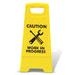 Yellow A - Frame - Caution Work In Progress - New Signs