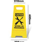 Yellow A - Frame - Caution Work In Progress Symbol - New Signs