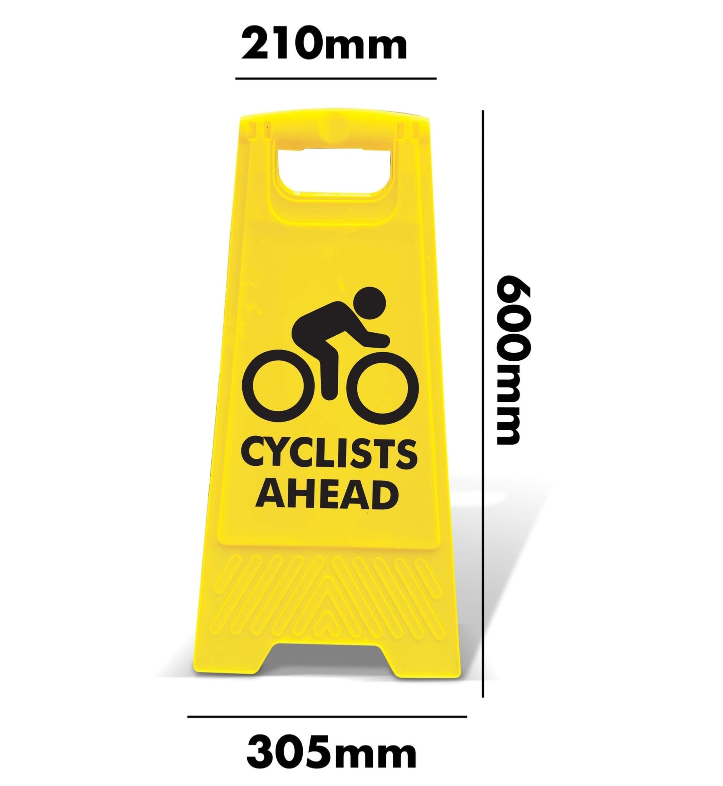 Yellow A - Frame - Cyclists Ahead - New Signs
