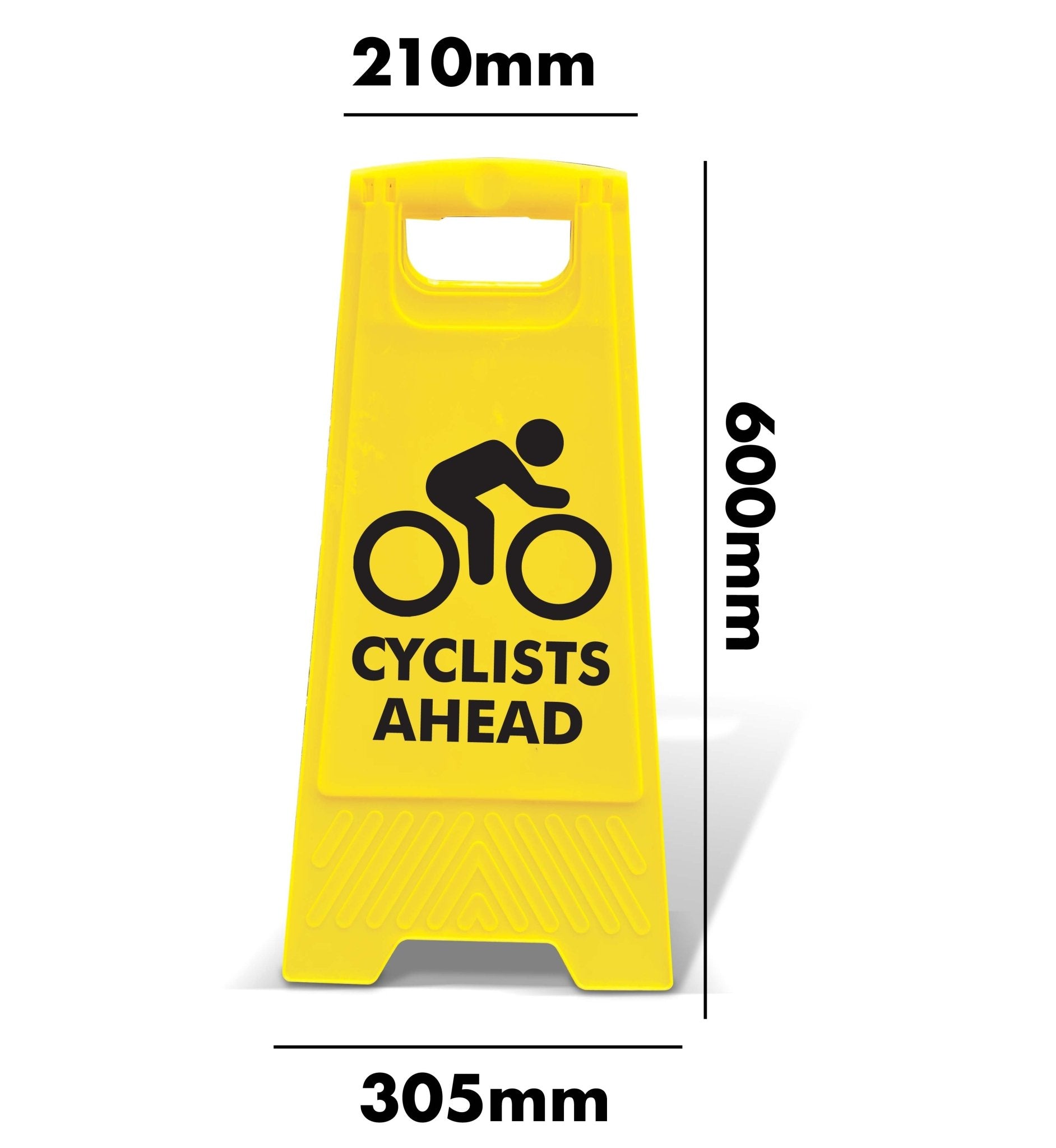 Yellow A - Frame - Cyclists Ahead - New Signs