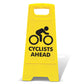 Yellow A - Frame - Cyclists Ahead - New Signs