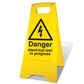 Yellow A - Frame - Danger Electrical Test In Progress - New Signs