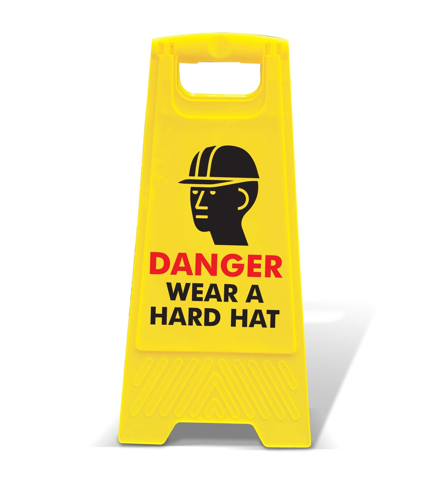 Yellow A - Frame - Danger Wear A Hard Hat - New Signs