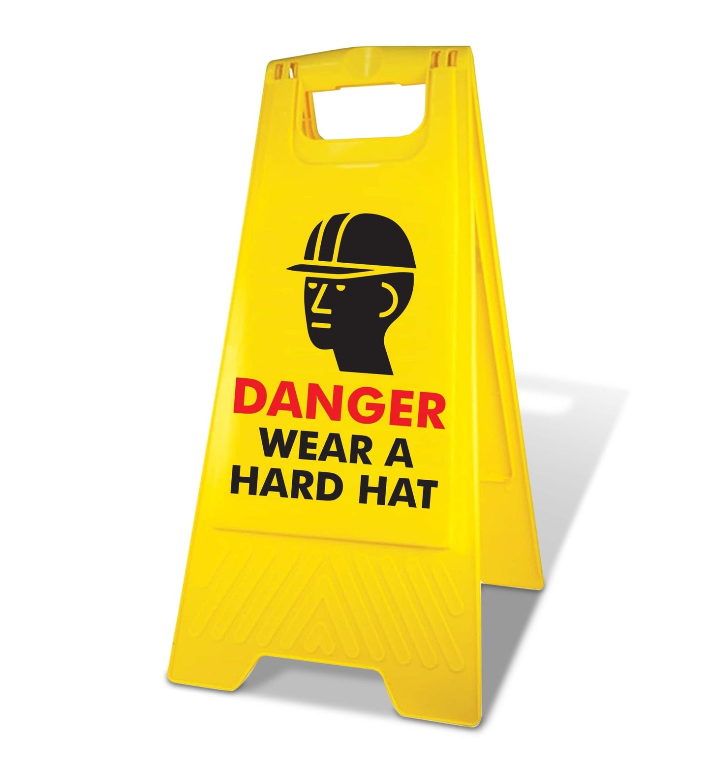 Yellow A - Frame - Danger Wear A Hard Hat - New Signs